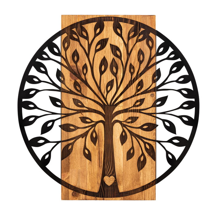 Wallity Zehre Accesorio Decorativo de Pared Negro y Nogal Wallity Zehre Accesorio Decorativo de Pared Negro y Nogal